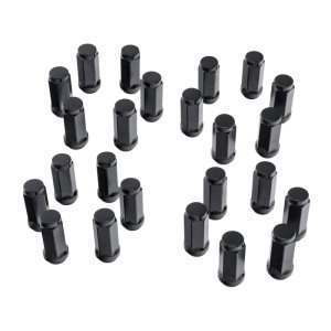 Jeep Wrangler Lug Nuts - Rugged Ridge - M14-1.5 Acorn-Style - Black - `18-`22